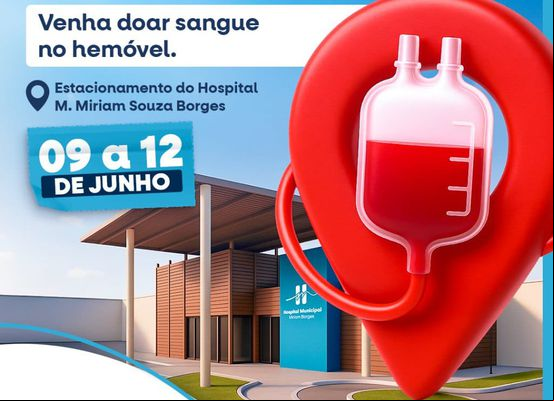 LEM: Campanha de doação de sangue acontece de 9 a 12 de junho no estacionamento do Hospital Miriam Borges